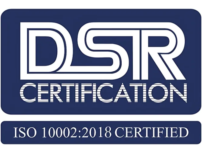 DSR ISO 10002:2018 certified
